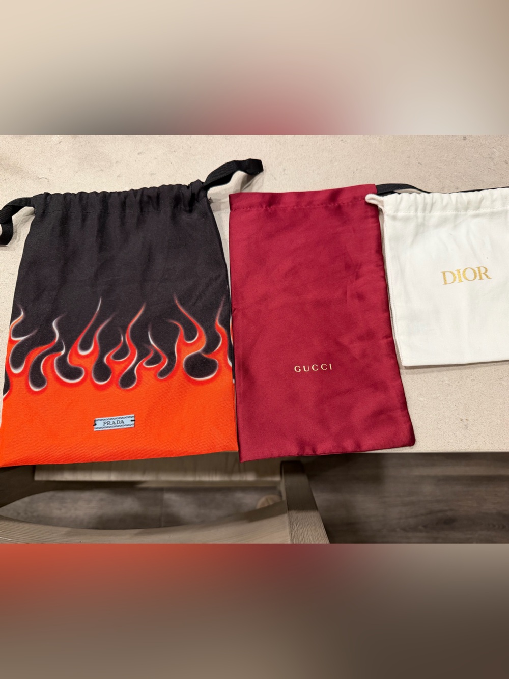 Assorted designer pouches